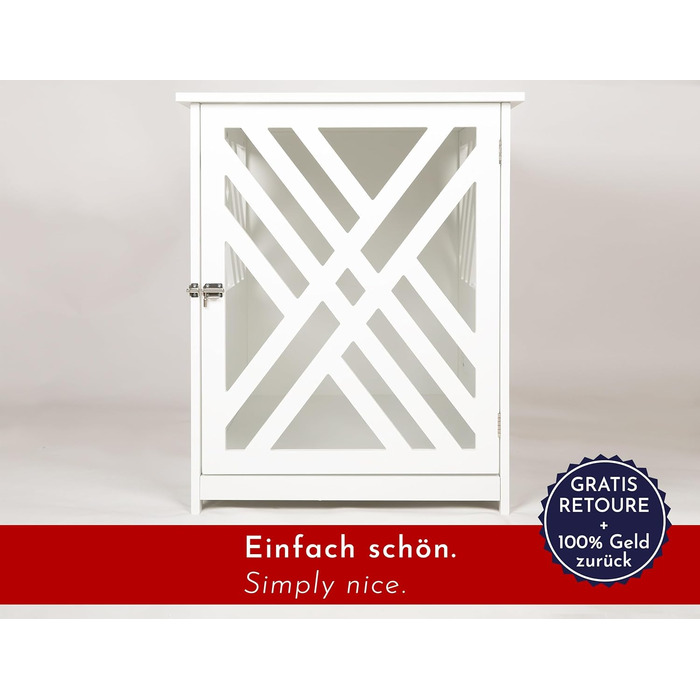 Дерев'яний вольєр для собак, 90x60 см, білий - ідеально для дому та квартири