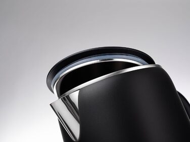 Електричний чайник-заварник Lehmann з нержавіючої сталі, 1,7 л, терморегуляція 45-100°C, з термостатом та дисплеєм, чорний