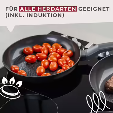 Fackelmann 28cm Statement – Ceramic Coated Frying Pan - Recycled Aluminum with Non-Stick Coating – Suitable for All Cooktops Including Induction, PFAS-Free (28 cm, Frying Pan)