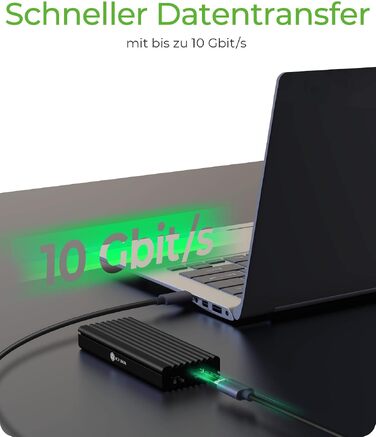 Зовнішній корпус для M.2 PCIe SSD ICY BOX Aluminium USB 3.1 Type-C IB-1817M-C31, чорний (без інструментів)