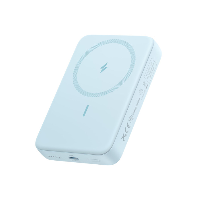 Магнітна бездротова Power Bank Anker Zolo 10000mAh 30W швидка зарядка для iPhone 17/16/15, AirPods, синій