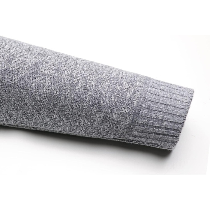 Чоловічий кардиган з флісовою підкладкою: стильна в'язана куртка-світшот на зиму (C-dark grey, C-grey, XXL)