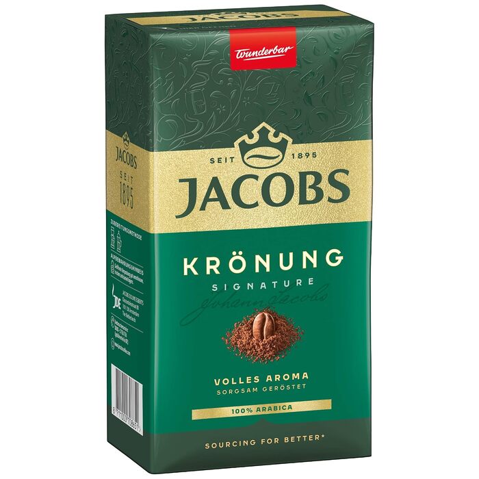 Кава молота Jacobs Krönung для фільтр-кави, набір 12 пачок по 500 г