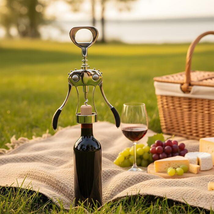 Відкривачка для вина Wortek: якісний штопор для пляшок з корком - подарунок для поціновувачів вина