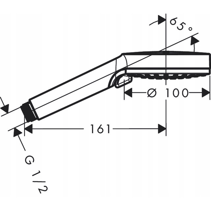 Душова лійка Hansgrohe Crometta Vario срібляста, 2 функції