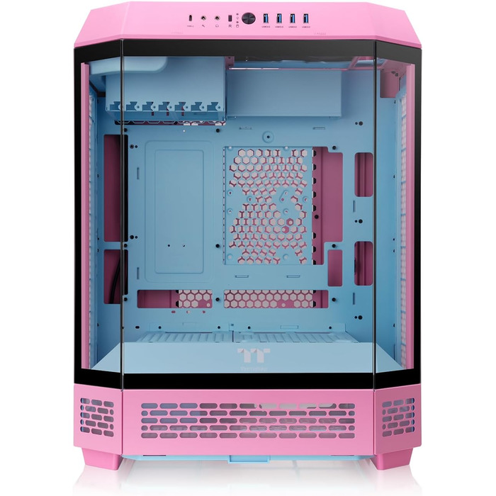 Корпус ПК Thermaltake The Tower 600 ATX Mid-Tower з вертикальним дизайном, USB-C, білий (Bubble Pink)