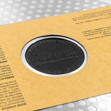 Zanetti Гриль-сковорода з алюмінію під тиском, 26x36 см, з індукційним нагрівом та складаною ручкою