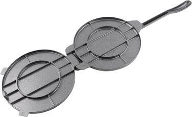 Пресс для тортилій та тако Gusseisen (20 см, чорний) – прес для випічки, формування тіста для тако, арепас, кесадільяс, емпінадас, патаконес