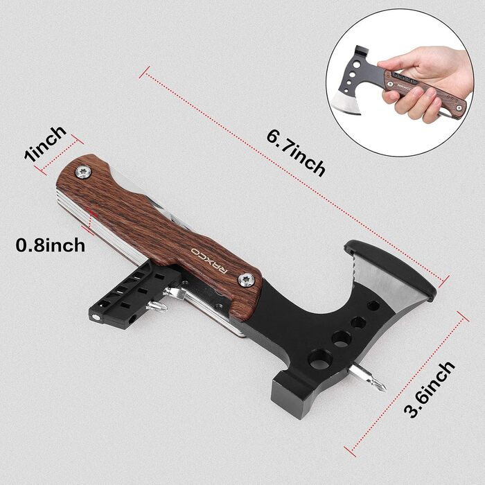 Мультитул RAXCO 8-в-1: пліер, інструмент для кемпінгу, подарунок для чоловіків, батька, друга