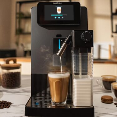 Кавомашина автоматична Cecotec Cremmaet Latte Art 1500W 19 Бар: Еспресо, капучино, лате та інше
