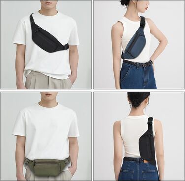 Поясна сумка на пояс для чоловіків та жінок, спортивна, для подорожей, туризму, вигулу собак, на кожен день (зелена)