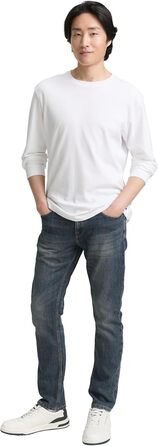 Джинси чоловічі Tom Tailor Marvin Straight 36W/32L, Mid Stone Wash - Оригінальний денім