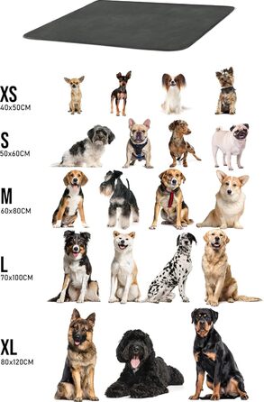 М'яка підстилка для собак Normani - килимок для тварин з екологічного матеріалу, 40x50 см, 60x80 см, 70x100 см (Антрацит)