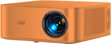 Смарт-проектор Toptro 4K Home Cinema, 1500 ANSI люмен, Full HD 1080p, Netflix, Dolby Audio, WiFi, Bluetooth, AI-автофокус та корекція трапеції, для дому та вулиці (Orange)