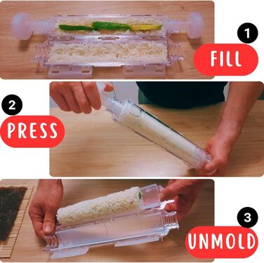 Набір для приготування суші: повний комплект з бамбуковою килимком та японським ножем