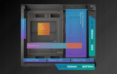Корпус DarkFlash TH285M Midi Tower, чорний