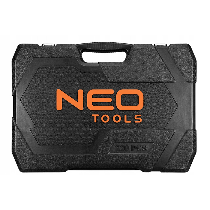 Набір інструментів NEO TOOLS: торцеві головки та ключі, 220 предметів, 1/2