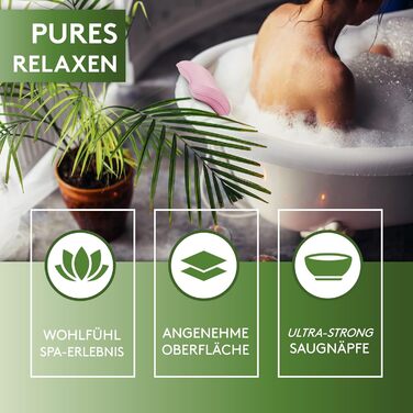 Подушка для ванни MEDIUM-WEICH, рожева: м'яка та ергономічна подушка для ванни з присосками, аксесуар для ванної кімнати