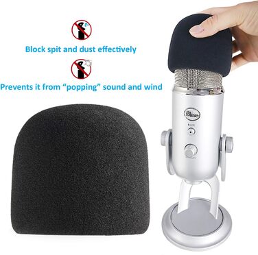 Підставка для мікрофона SUNMON для Blue Yeti - міцна, 360° обертання, металева кріплення, універсальна для HyperX QuadCast 2, Fifin AM8, Seiren Mini V3, MV7, з поролоном