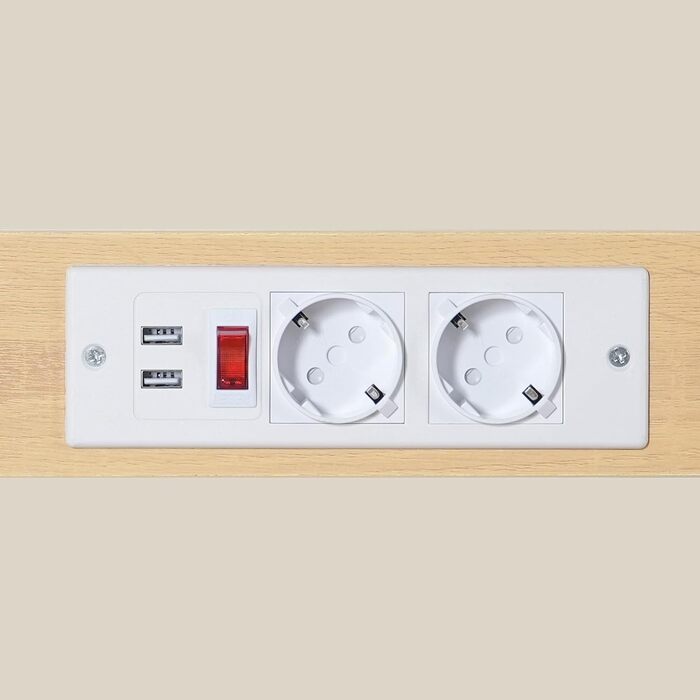 Полиця кухонна з розетками, стелаж для пекаря, підлоговий стелаж, 34 x 48 x 139 см, полиця для мікрохвильовки з ящиками, 4 гачки, для кухні, вітальні, їдальні, чорний/білий ABRHR48UE01