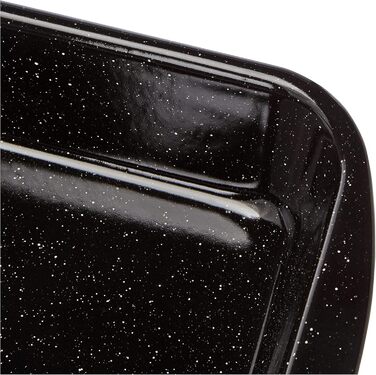 Форма для запікання Riess CLASSIC 36×21,2×5,5 см, емальована, чорна, для духовки та індукції