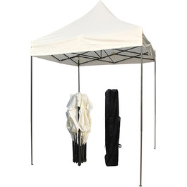 All Seasons Gazebos Pavilion, 2 x 2 m, robust, completely waterproof (Cream)