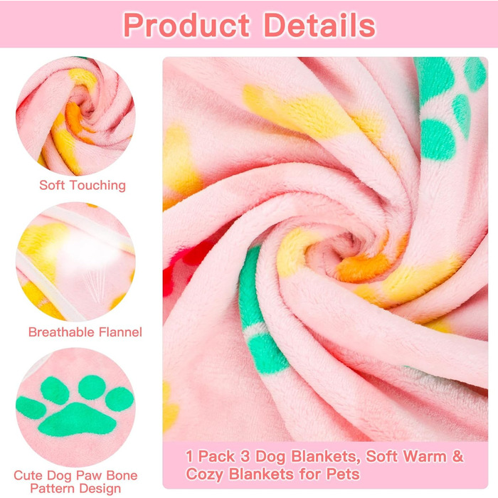 М'яка ковдра для кота та собаки, 5 шт., 76 x 52 см, різні кольори