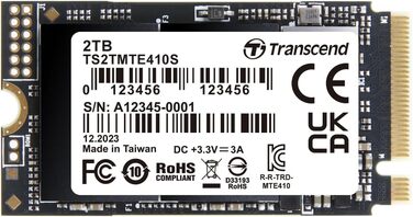 SSD накопичувач Transcend 2TB M.2 NVMe PCIe Gen4x4 MTE410S (5000 MB/s читання, 4300 MB/s запис)
