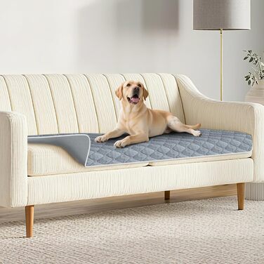 Водонепроникний килимок для собак Lekereise 137x208 см - 100% поглинаючий, не пропускає витоки, м'який, з антиковзаючим покриттям. Захист диванів, ліжок, авто. Легко прати. Підходить для собак та котів.