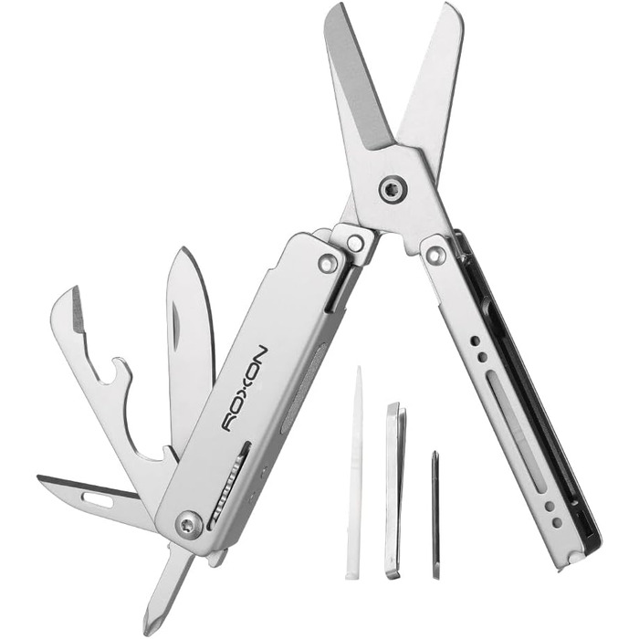 Мультитул ROXON M3 13-в-1 з мультиінструментами, зубочисткою та пінцетом. Компактний та практичний набір інструментів