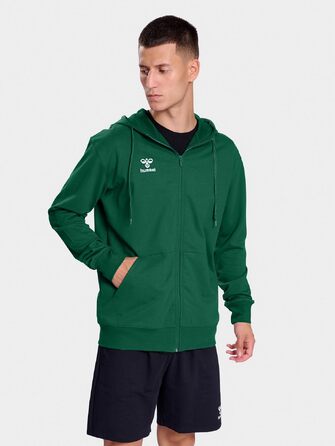 Чоловіча спортивна куртка Hummel Hmlgo на блискавці, зелена, розмір S