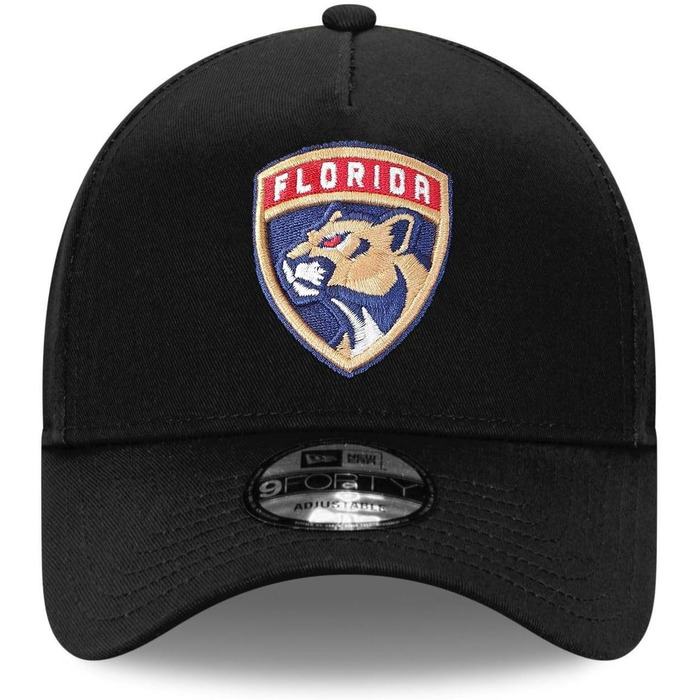 Кепка бейсболка New Era 9Forty A-Frame NHL Florida Panthers чорна, оригінальна, для шанувальників хокею