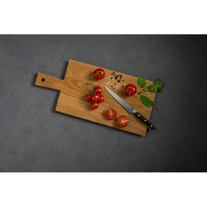 Набір ножів Nirosta Trinity (6 шт) з нержавіючої сталі, професійна якість, для овочів, фруктів та іншого, ручне заточування, важка ручка з захистом пальців