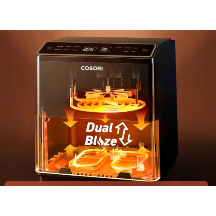 Розумна аерофритюрниця COSORI Dual Blaze з Wi-Fi, 6,4 л, 11-в-1