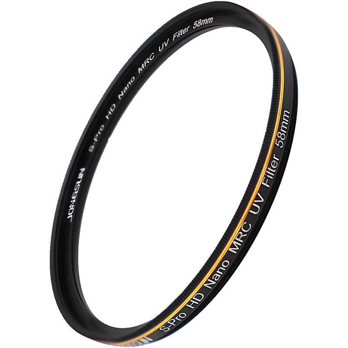 Фільтр UV JONGSUN 58mm S-Pro HD Nano MRC з багатошаровим покриттям B270 для захисту від ультрафіолету