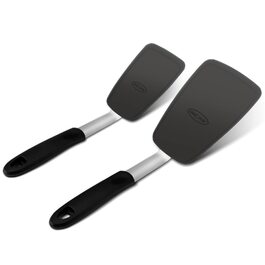 Набір лопаток кухонних силіконових Unicook (2 шт) для смаження яєць, млинців, омлетів та бургерів
