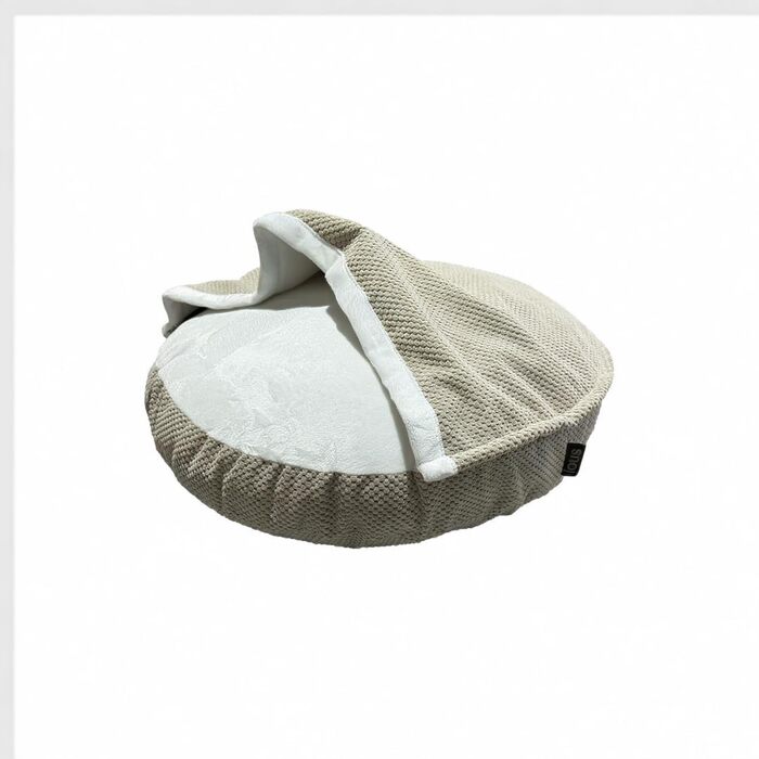 Lous® Fluffy Dog Bed, Dog Cave, Washable, Large Dogs, Small Dogs and Cats, Cat Bed, Removable Cover (Beige 2, approx. 72cm)