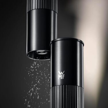 Мельниця для спецій WMF Signature Pro – ручна, з керамічним механізмом, регулюванням помелу, чорна