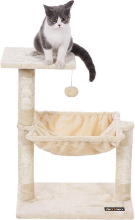 Feandrea Cat Tree Scratching Post with Lounger 70 cm PCT82M