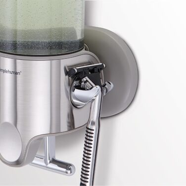 Simplehuman Wall Mounted Double Soap Dispenser - Brushed Stainless Steel, 444ml x 2 - 5 Year Warranty