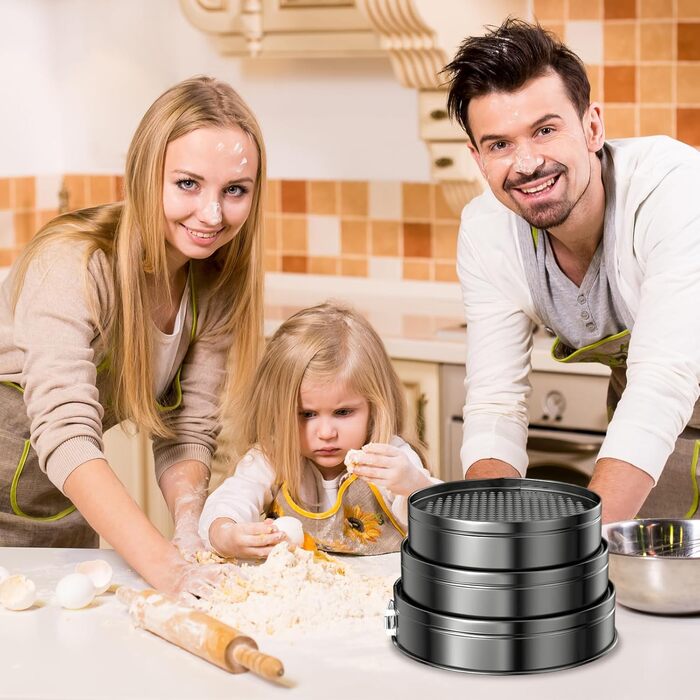 Форма для випічки Springform Ø 26/22/16 см, кругла, з антипригарним покриттям та знімним дном