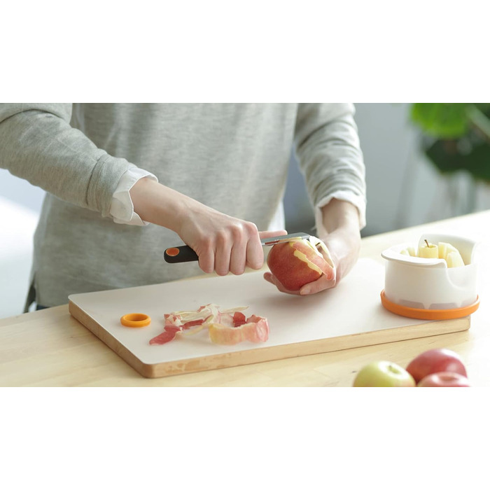 Овочечистка Fiskars Functional Form 18 см, сталь/пластик, чорно-помаранчевий (набір 2 шт) 1014419