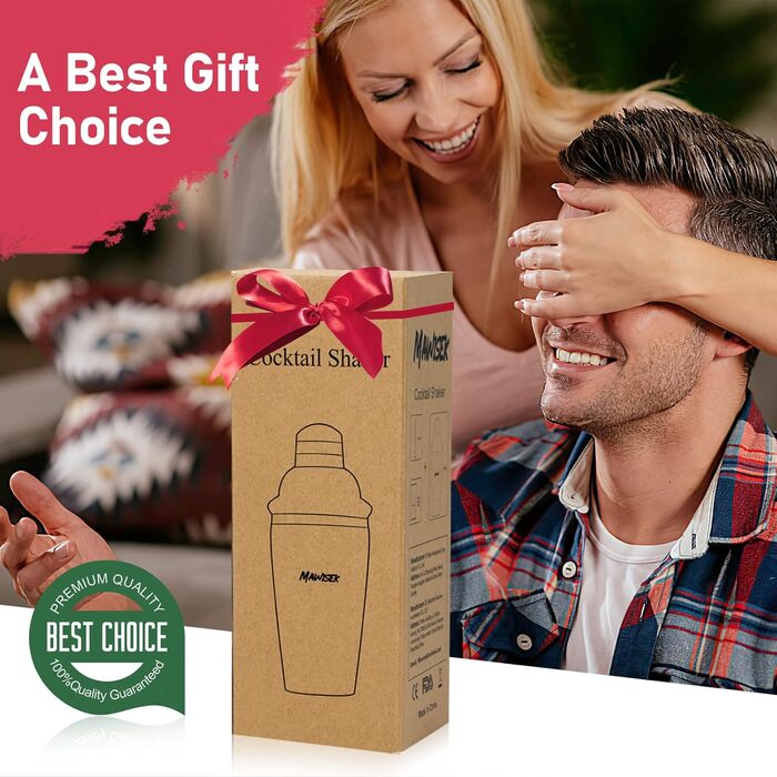 Набір шейкер для коктейлів 750 мл: професійний барменський набір з вбудованим ситом, мірним стаканчиком та ложкою. Ідеально для Мартіні, Маргарити та міксологiчних напоїв. Чорний.