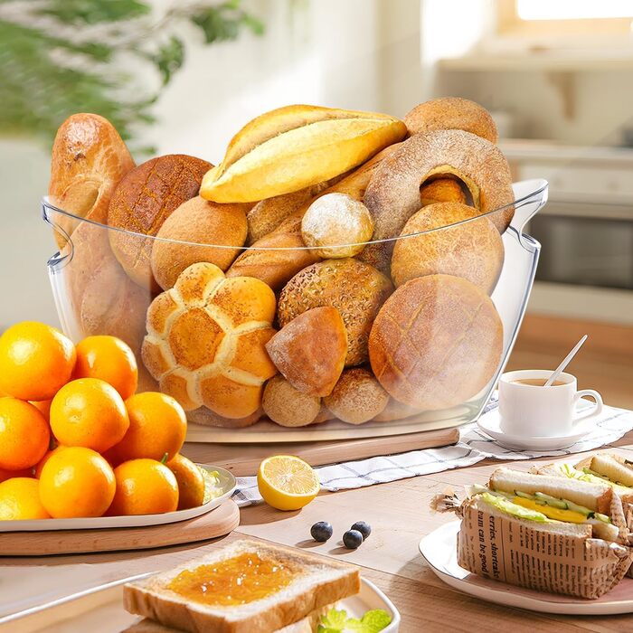 Емальований відро для шампанського 8L, відро для льоду, охолоджувач для вина та шампанського, велике відро для льоду, контейнер для фруктів та овочів (прозорий)