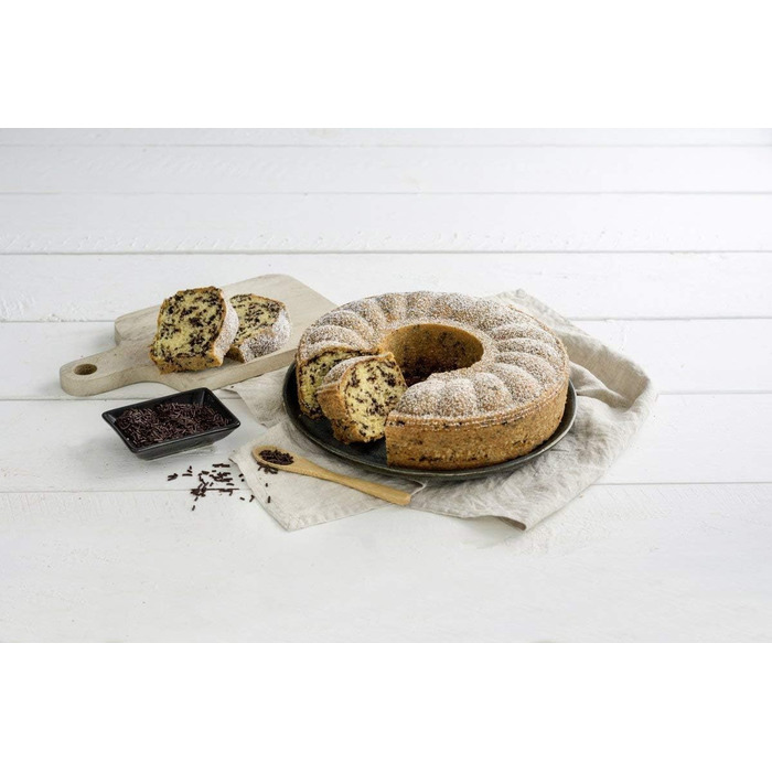 Zenker 7352 MOJAVE GOLD Springform, 26 cm Diameter – Stylish baking pan with flat and tube bottoms, Mahogany/Gold, Made in Germany