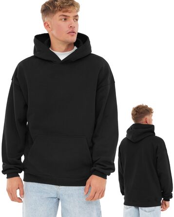 Унісекс худі Oversize Johnny Urban Cody — базовий світшот з капюшоном із цупкої тканини, чорний, розмір S