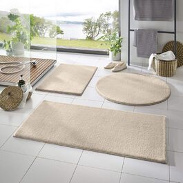 Килимок для ванної Taracarpet Fiona, антиковзаючий, пральний, 50x80 см, кремовий