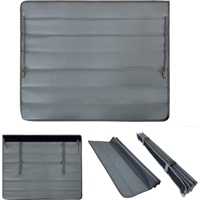 Захист для багажника автомобіля для собак, килимок у багажник, вологостійкий, стійкий до подряпин та розривів, 80x64 см (сірий)