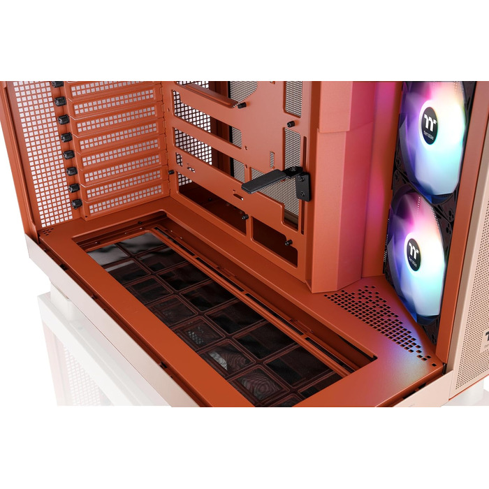 Корпус для ПК Thermaltake View 380 XL TG ARGB, Gravel Sand: Mid Tower, загартоване скло 4 мм, підтримка E-ATX та XL-материнських плат, USB-C, підтримка радіатора 360 мм, High-Airflow