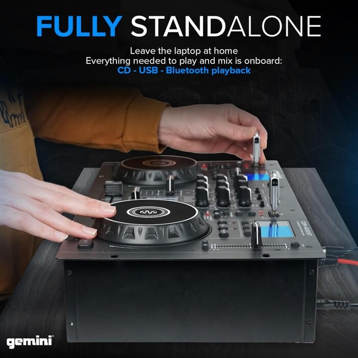 DJ-плеєр Gemini CDM4000BT з Bluetooth та USB: подвійний CD-плеєр для диджеїв